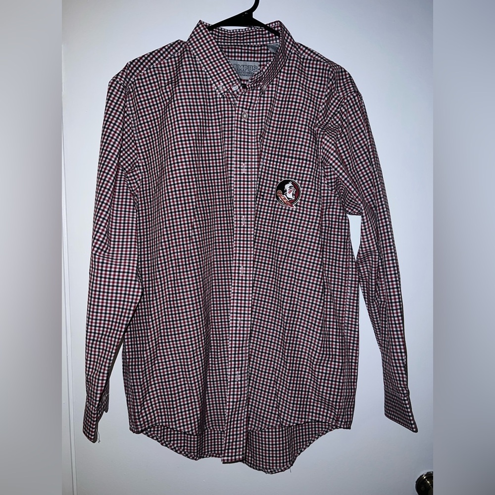 Unisex FSU Florida State Long Sleeve Button Down